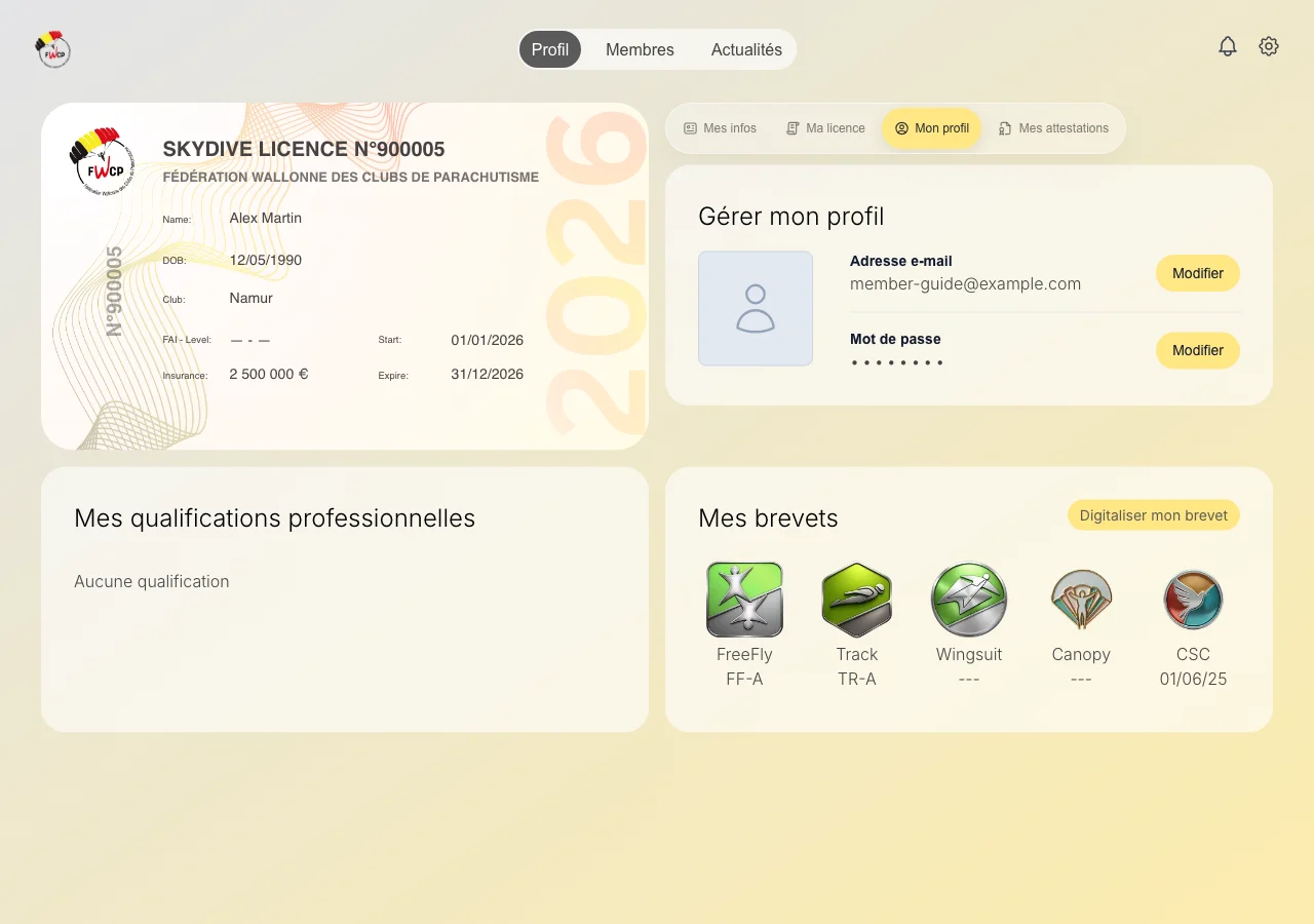 Modification du mot de passe dans Mon profil. — Choisissez Modifier à côté du mot de passe. Saisissez votre mot de passe actuel et deux fois le nouveau.