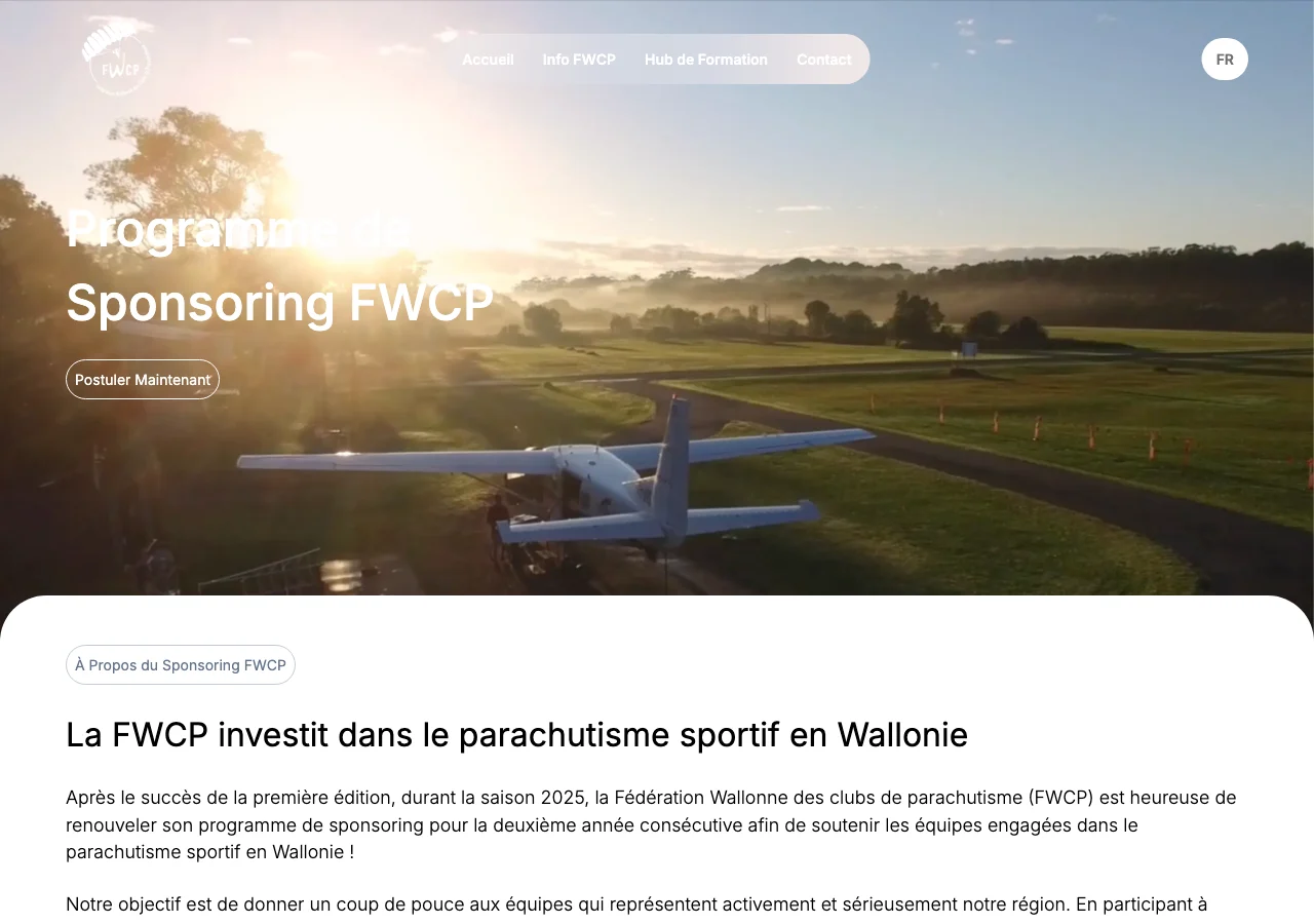 Le bouton de candidature sur la page Sponsoring lorsque les candidatures sont ouvertes. — Lorsque les candidatures sont ouvertes, choisissez « Postuler Maintenant ». Le bouton mène au formulaire. Si « Candidatures pas encore ouvertes » ou « Candidatures clôturées » est affiché, le formulaire n’est pas disponible.