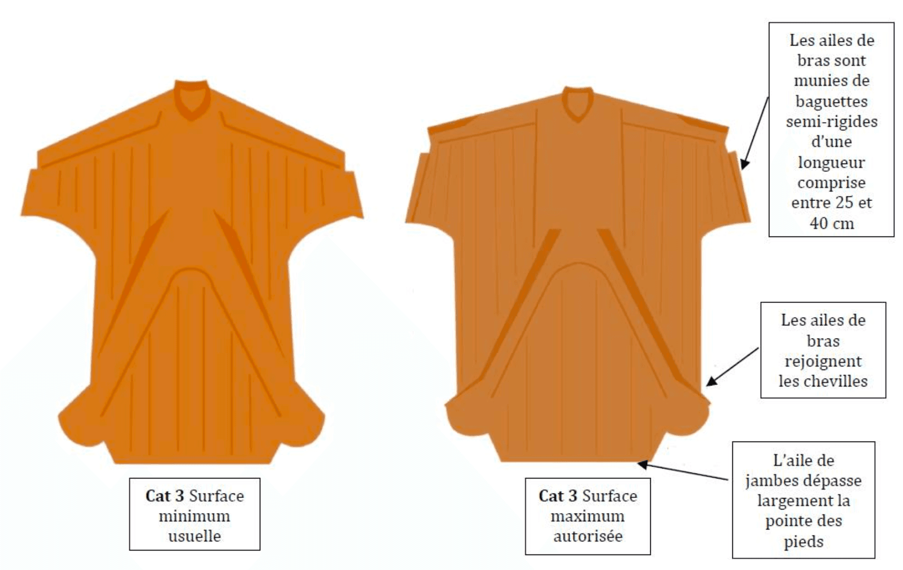 Types de wingsuits et classification par catégorie 3